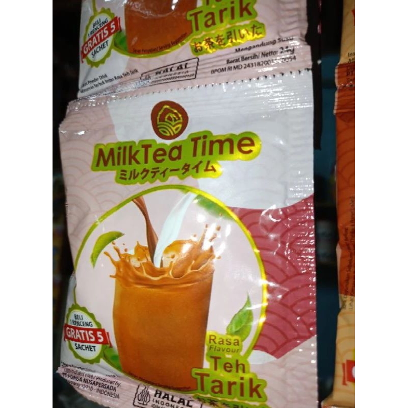 milktea time drink 1 renceng 15 sachet