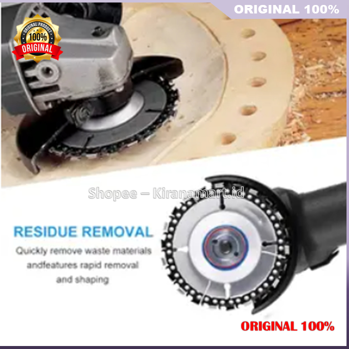 Mata Gergaji Gerinda 4 Inch Chainsaw Disc Gerinda Kayu Potong Ukir 100% ORIGINAL