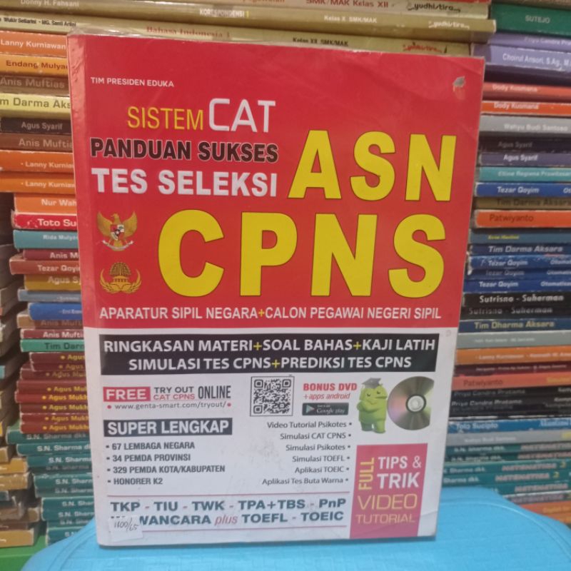 buku bekas SISTEM CAT  PANDUAN SUKSES TES SELEKSI  ASN  CPNS    PRESIDEN EDUKA