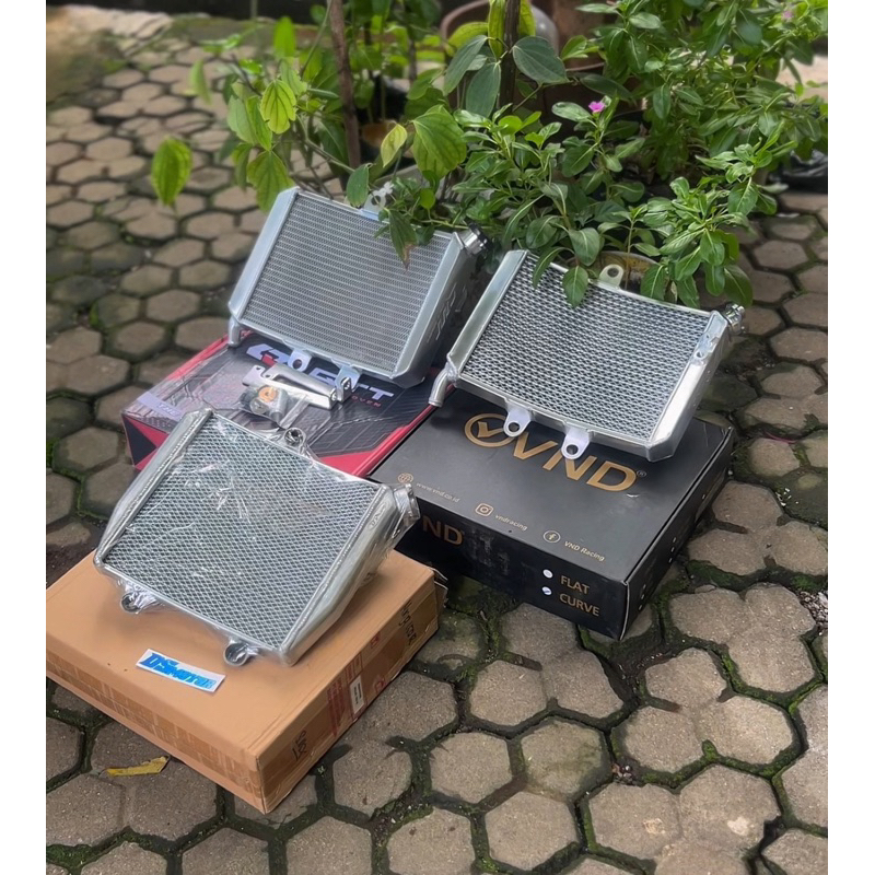 RADIATOR QTT VND BPRO RACING ALUMUNIUM GAMBOT pendingin mesin ninjaR ninjaSS ninjaM Ninja R sS M 150
