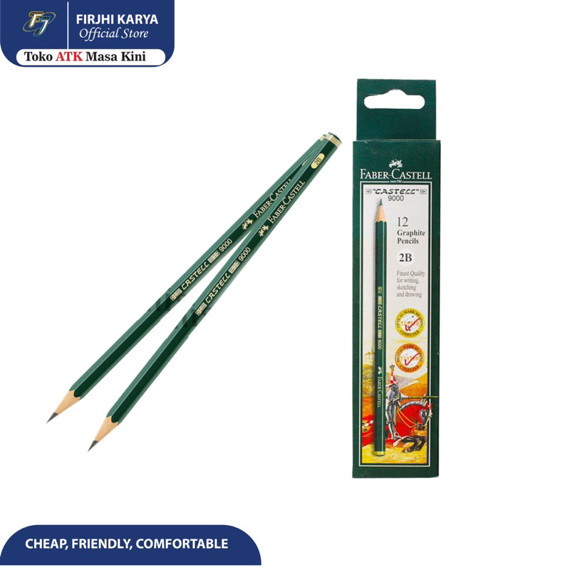

Pensil 2B Faber Castell SV 9000 - Pensil Ujian