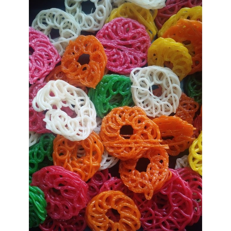 

kerupuk/kerupuk palembang/kerupuk seblak/kerupuk mawar warna mix 1 kg