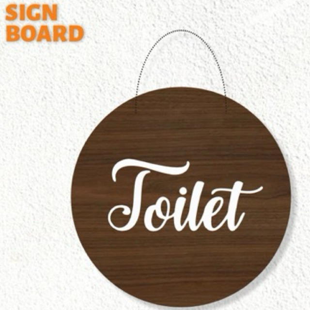 

sign akrilik toilet