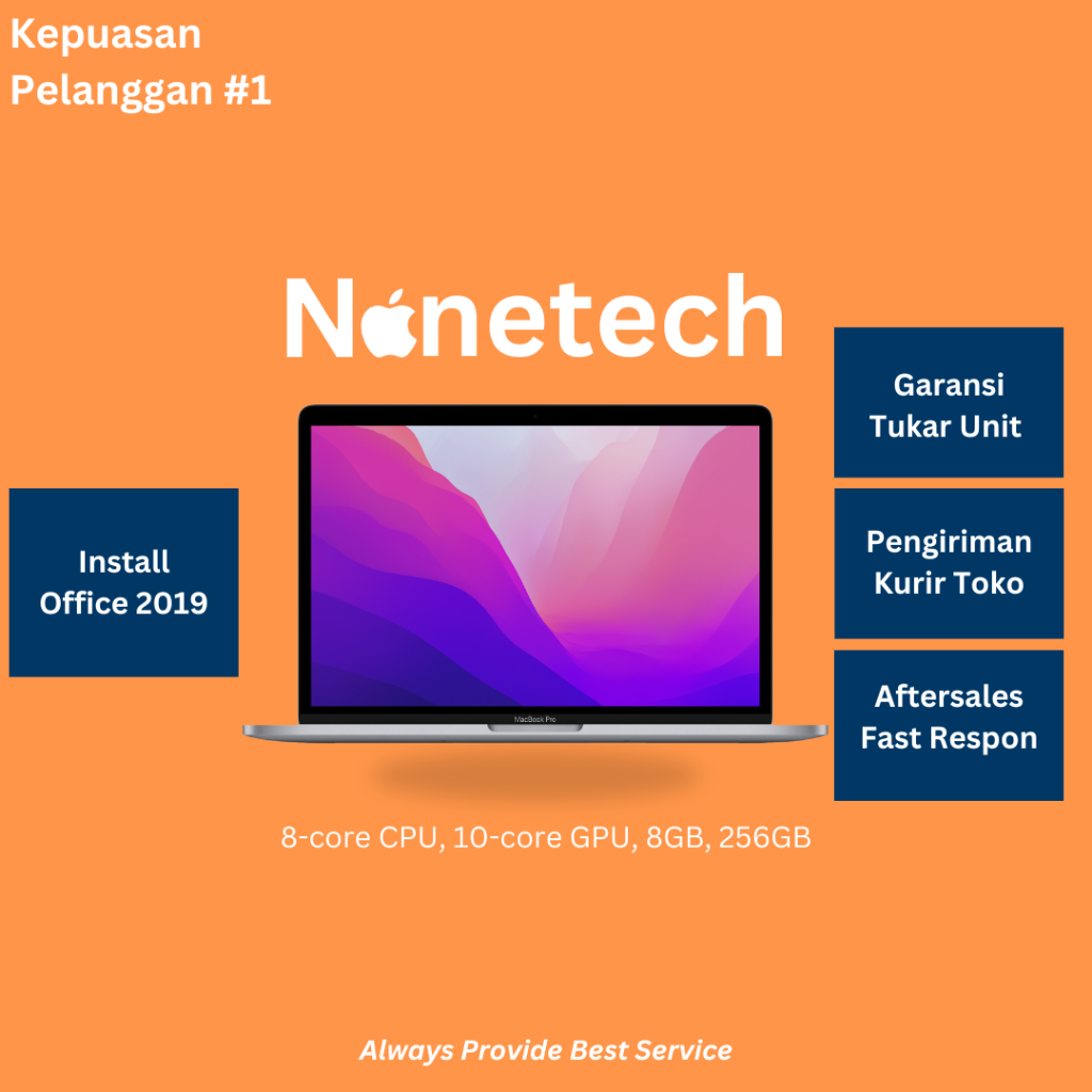 Macbook Pro M2 13" 8/10-core GPU, 8GB, 256GB Spacegrey Silver not Air M2 Air M1