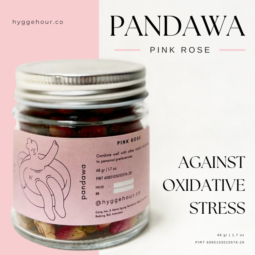 

Hygge Hour / Pandawa - Pink Rose / Mawar Merah Muda - Dried Flower Tea / Teh Bunga Kering