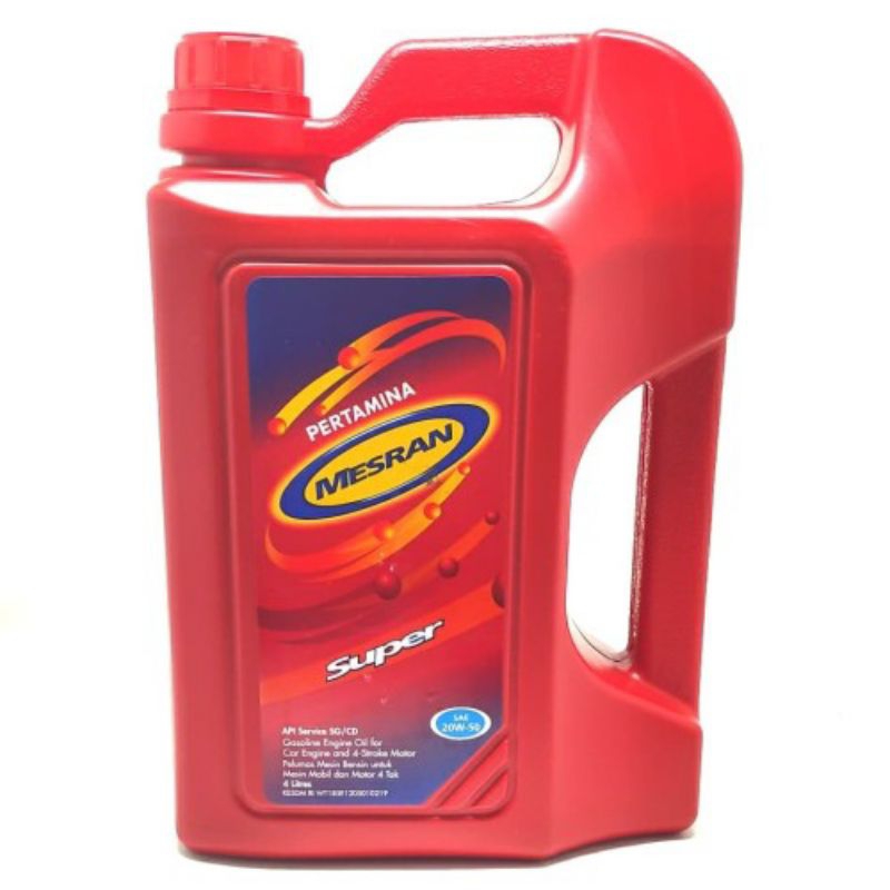 oli Mesran 4liter / Pertamina / oli Mesran super Pertamina 4liter