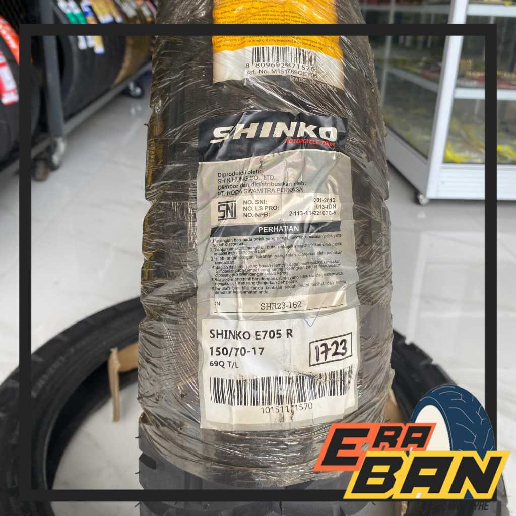 BAN LUAR SHINKO E705 R 150 70 RING 17 TUBELESS