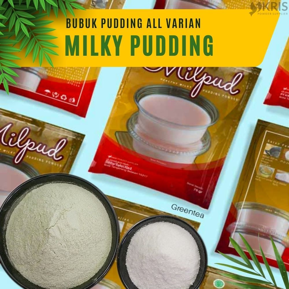 

Bubuk Pudding Greentea, Taro, Redvelvet, Bluevelvet, Thaitea Milky Pudding 75gr