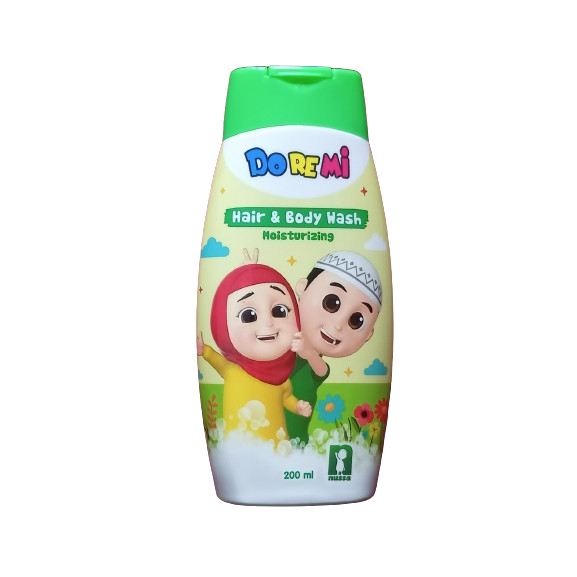 Doremi Nusa Rara Hair & Body Wash Moisturizing 200 ml Kemasan Botol Pump