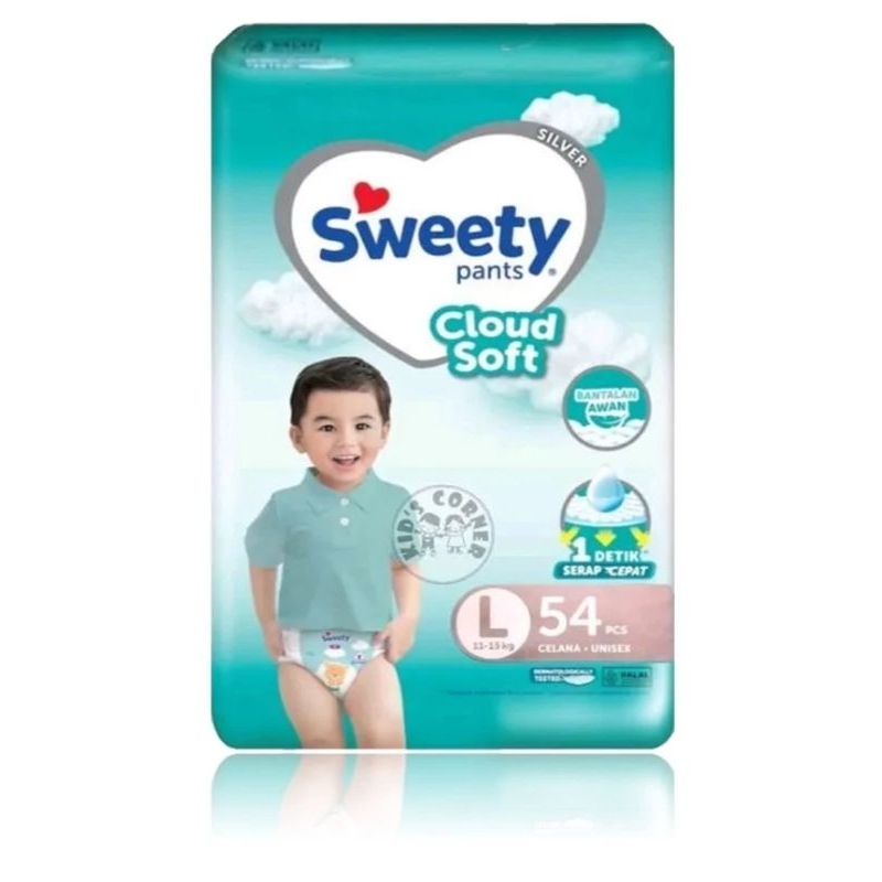 SWEETY SILVER PANTS JUMBO L 54 | SWEETY SILVER L54 | SWEETY SILVER CLOUD SOFT L54 L 54