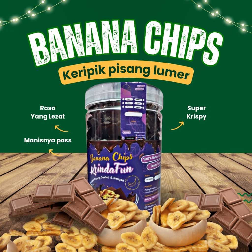 

[PRINDAFUN] - Banana Chips - Keripik Pisang Lumer - 300gr