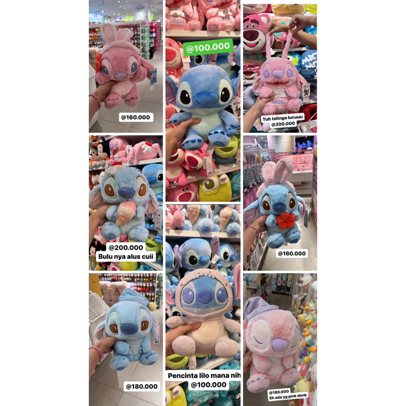 Boneka Lilo & Stitch Miniso X Sanrio