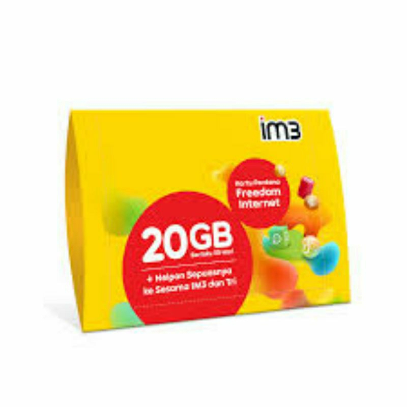PERDANA INDOSAT 20gb segel