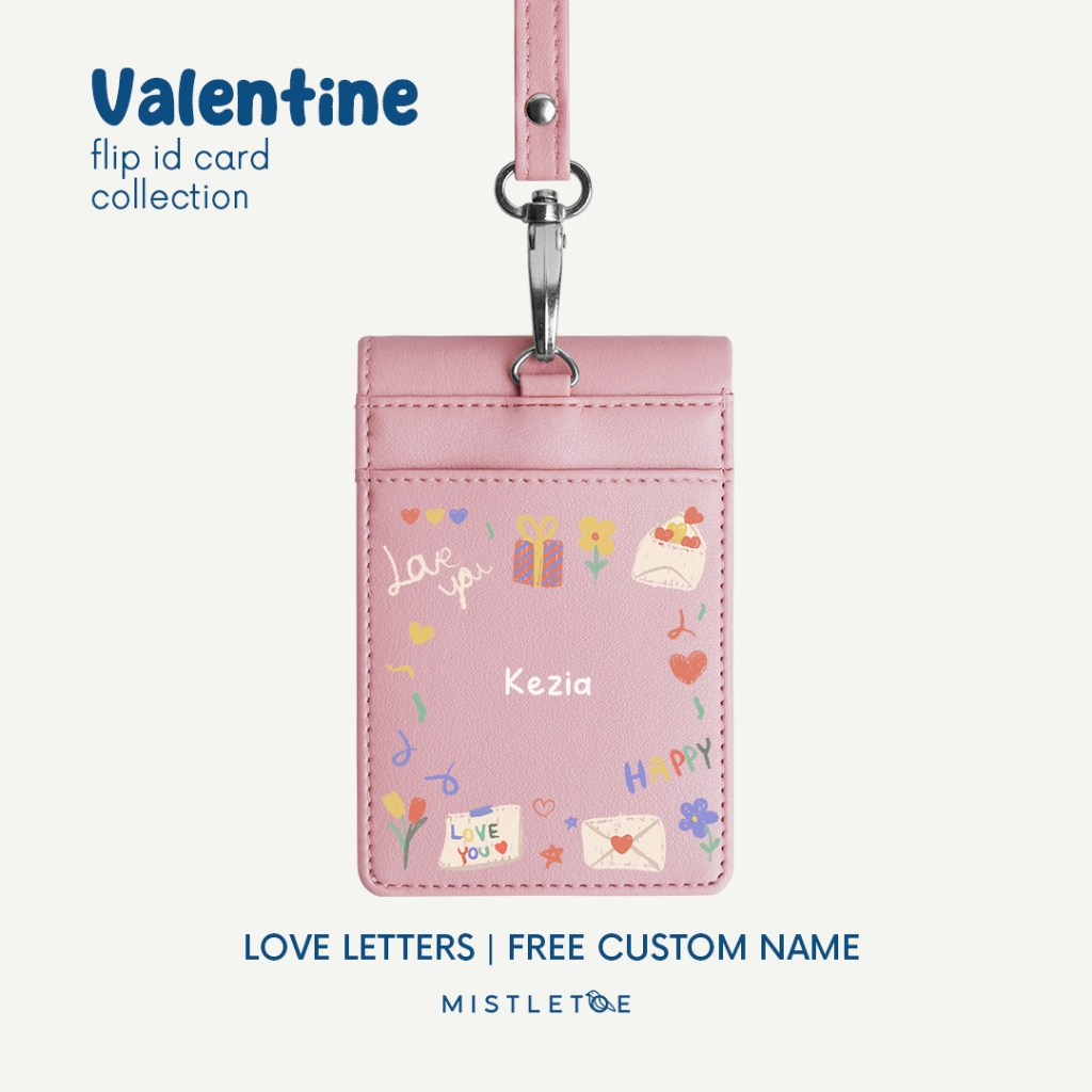 

Valentine Custom Flip ID Card Holder - Lanyard - Name Tag