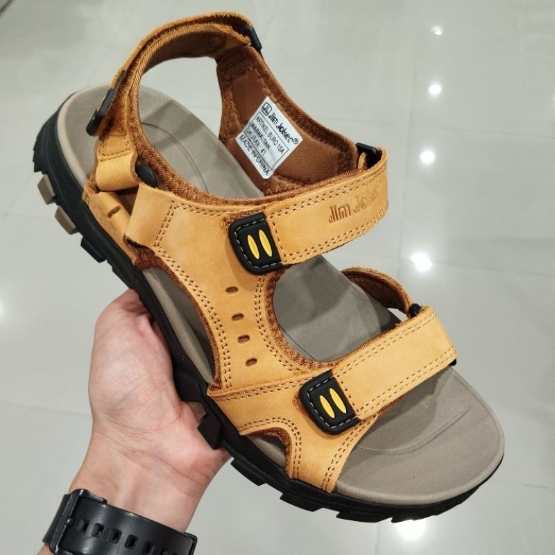 Jim Joker Original Sandal Gunung Pria Kulit Asli Terbaru Super Kuat Matahari