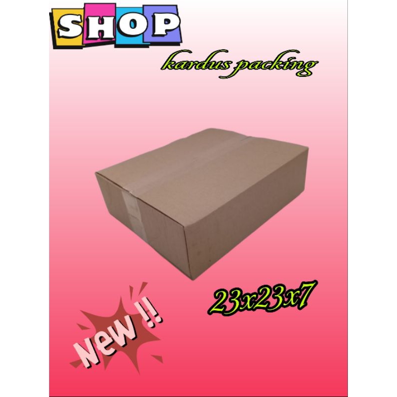 

kardus polos UK 23x23x7 kardus packing kardus kecil kardus besar