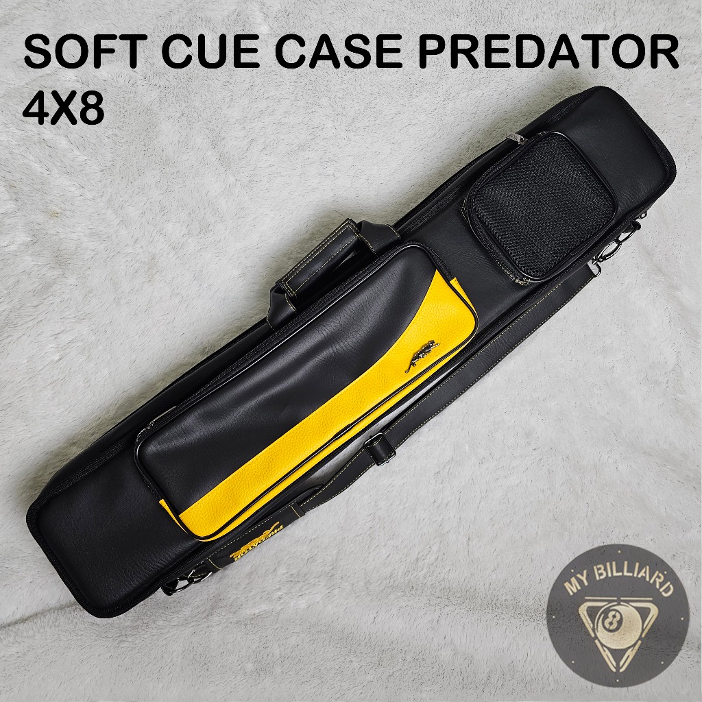 Soft Cue Case Predator 4x8 - Tas Stick Predator Kulit Billiard 4B8S