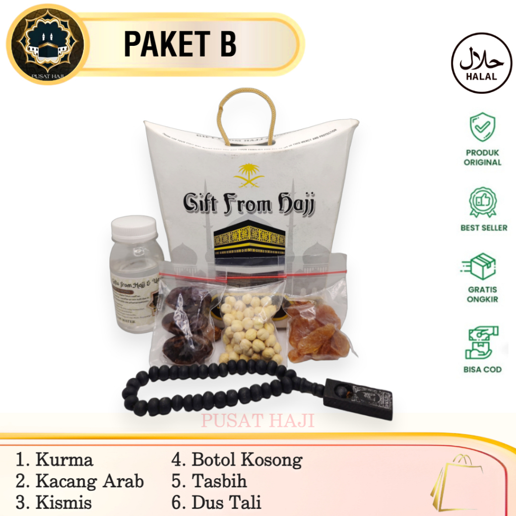 

Paket oleh-oleh haji dan umroh TANPA AIR ZAM-ZAM