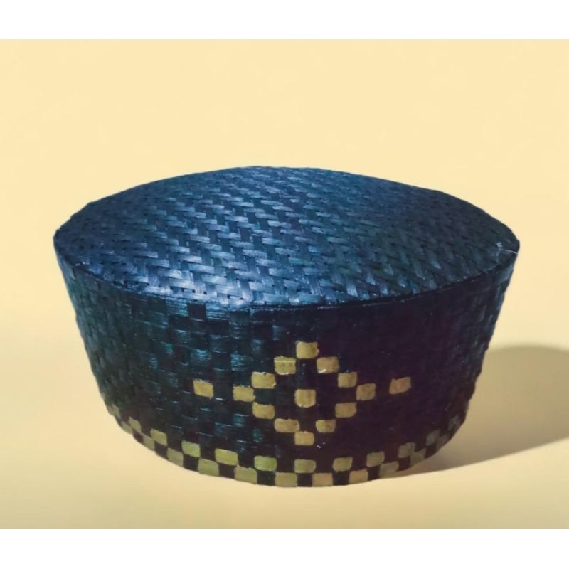 Songkok kopyah Peci anyaman bambu unik, exclusive,elegan motif baru
