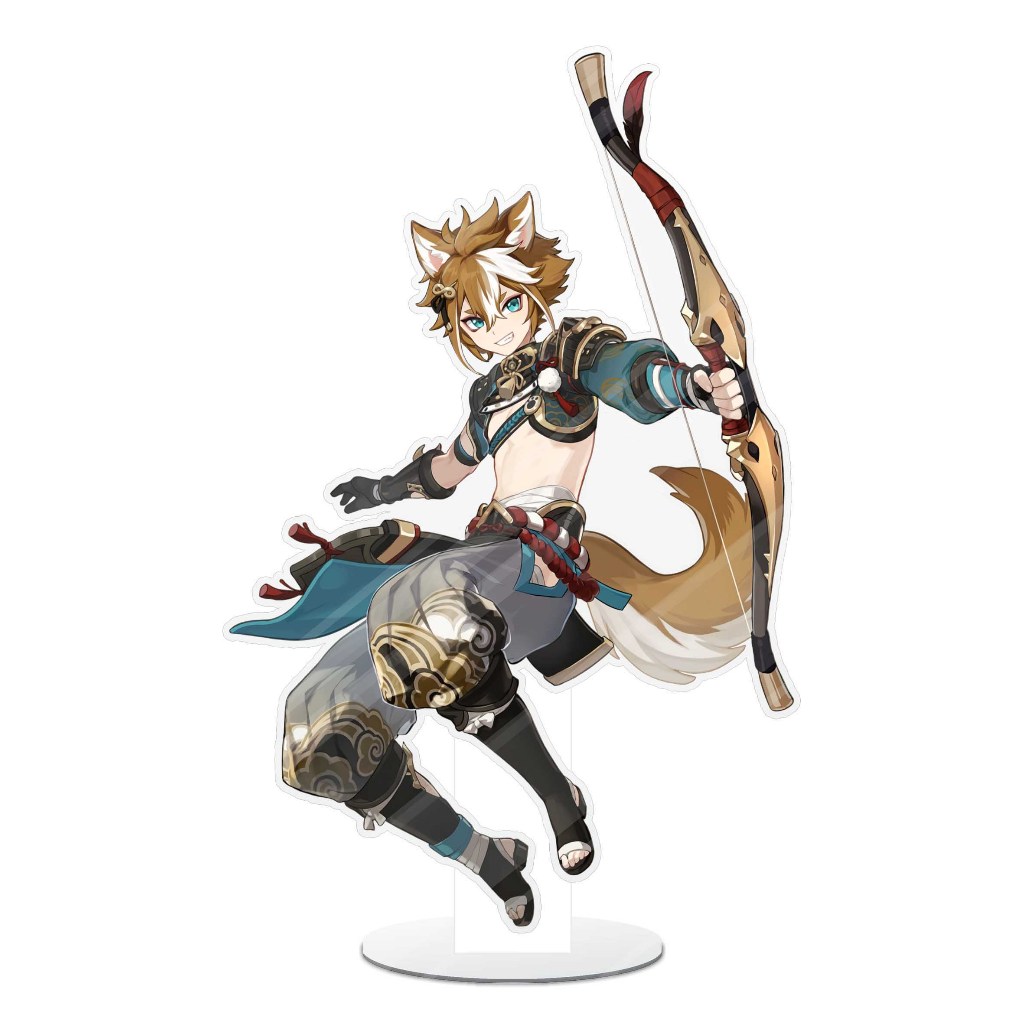 Stand akrilik figure GAROU standee 20cm-GENSHIN IMPACTmaterial Akrilik