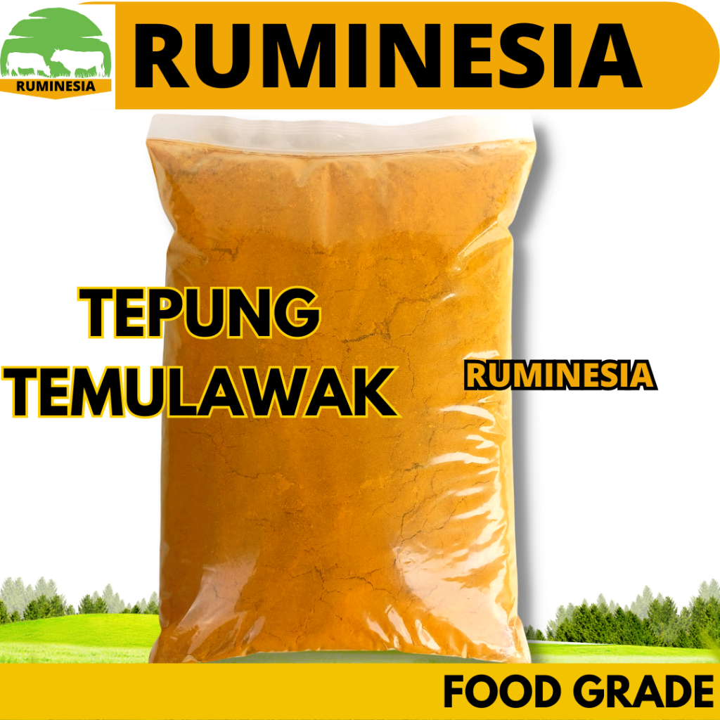 

TEMULAWAK BUBUK 1 KG FOOD GRADE ORIGINAL - Tepung Bubuk Temulawak Murni 100% Asli