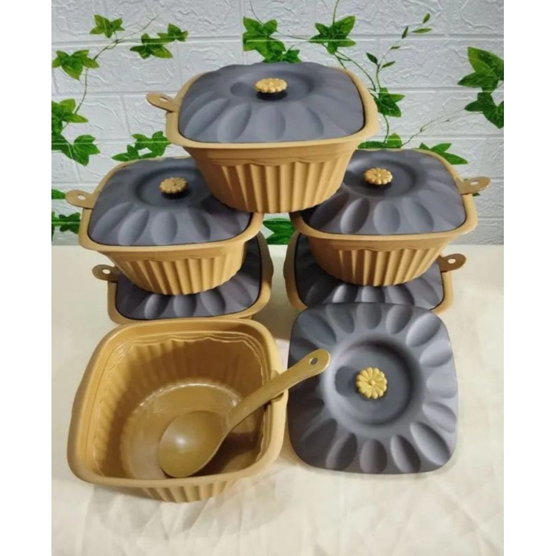 Tempat penyimpanan , Basi Prasmanan , Basi tebal isi 6 pcs