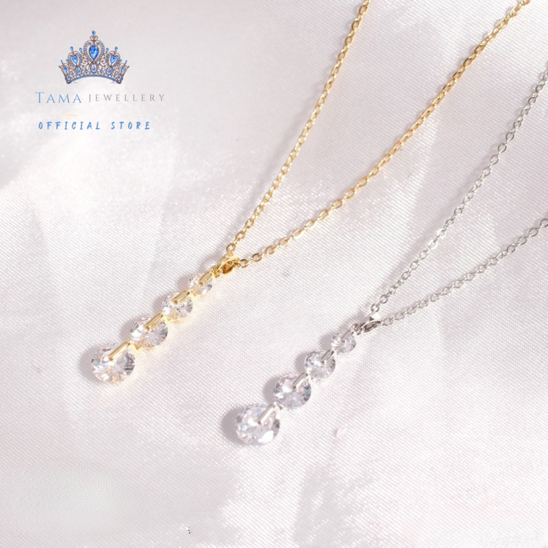 TAMA KALUNG TITANIUM LAPIS EMAS 14k, PLATINUM. KALUNG Mola anti karat