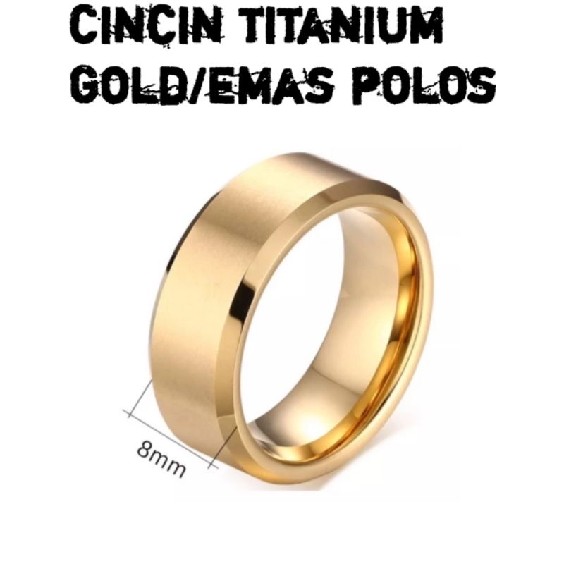 Cincin titanium Cincin gold Cincin emas Cincin polos Cincin pria Cincin wanita