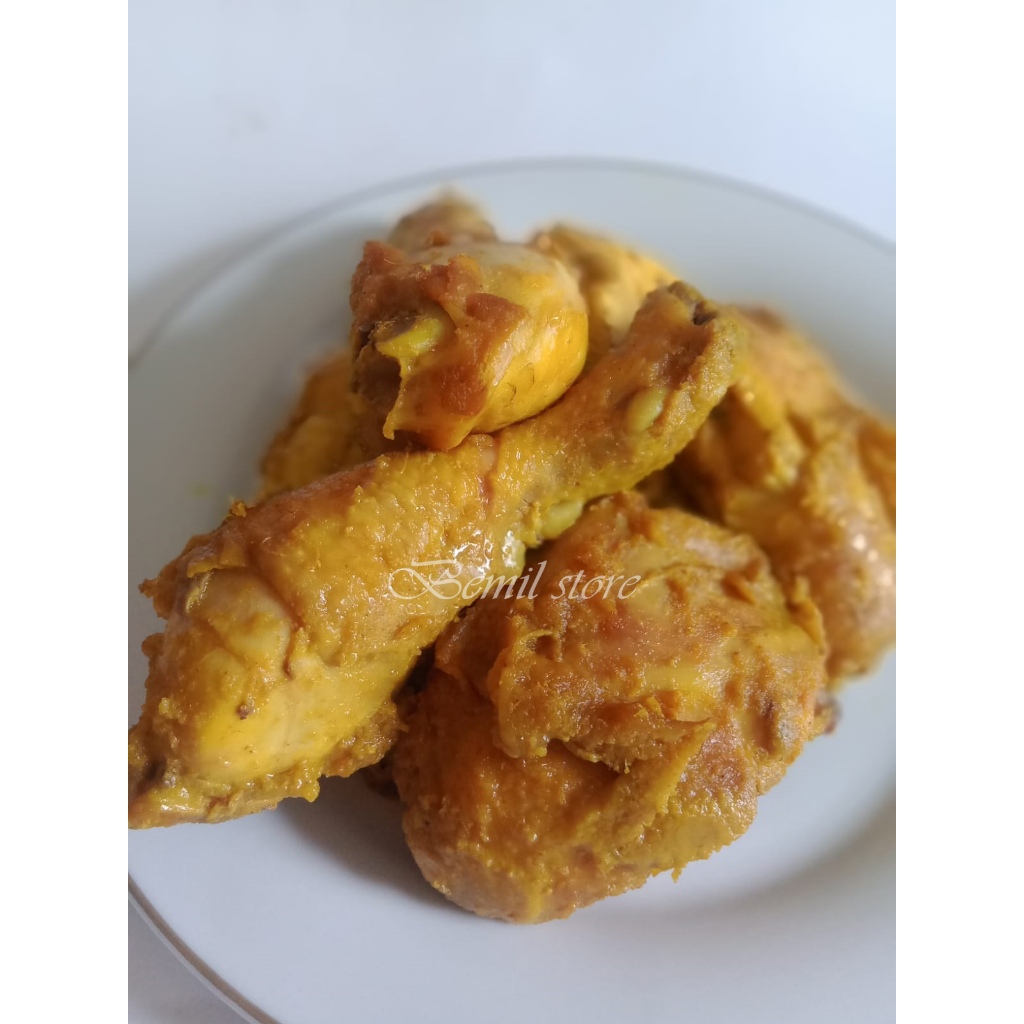 

PROMO ayam ungkep bumbu kuning bonus sambal / ayam ungkep frozen / paha ayam