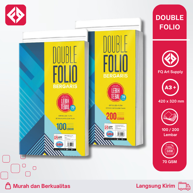 

Double Folio Kertas 100/200 Lembar - SiDU Bergaris