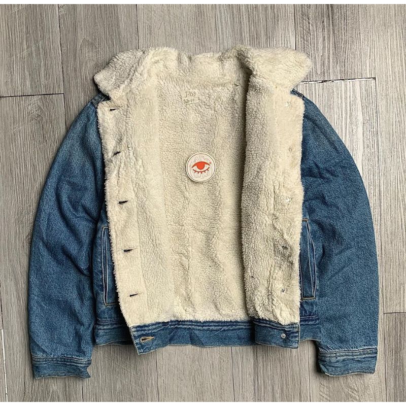 GU-Uniqlo Trucker Denim Sherpa Jacket