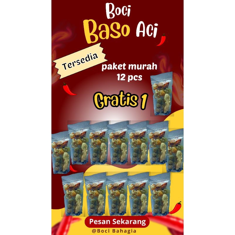 

PAKET USAHA BOCI INSTAN MURAH 12PCS GRATIS 1