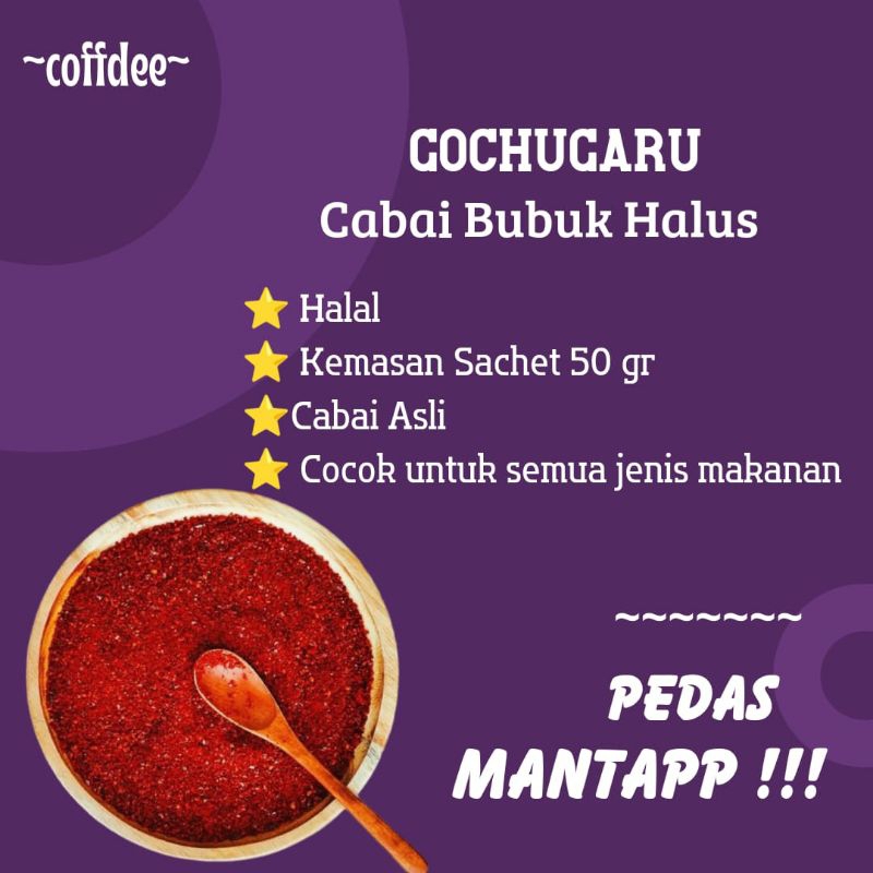 

Gochugaru - Cabai Merah Bubuk Halus 50gr