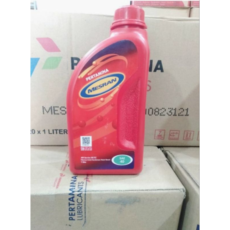 oli mesran super OLI PERTAMINA MESRAN SUPER 1L 40W  API SL JSO MB |