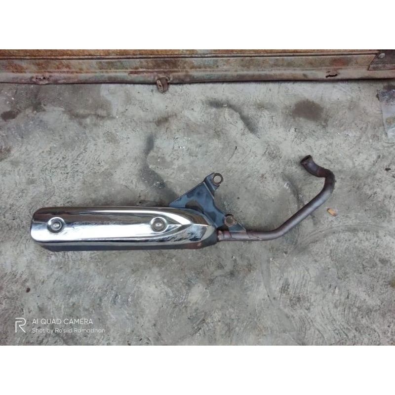 KNALPOT STANDARAN SUZUKI SPIN 125 OLD SEKEN ORIGINAL COPOTAN