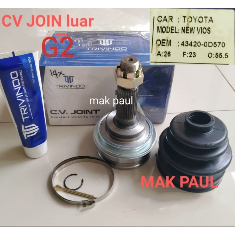 cv joint join luar SOLUNA GREAT COROLLA TWINCAMP ORIGINAL THAILAND