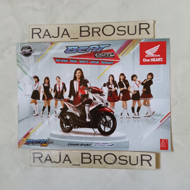 Poster brosur katalog flyer mini Honda Beat Pop Esp 2016