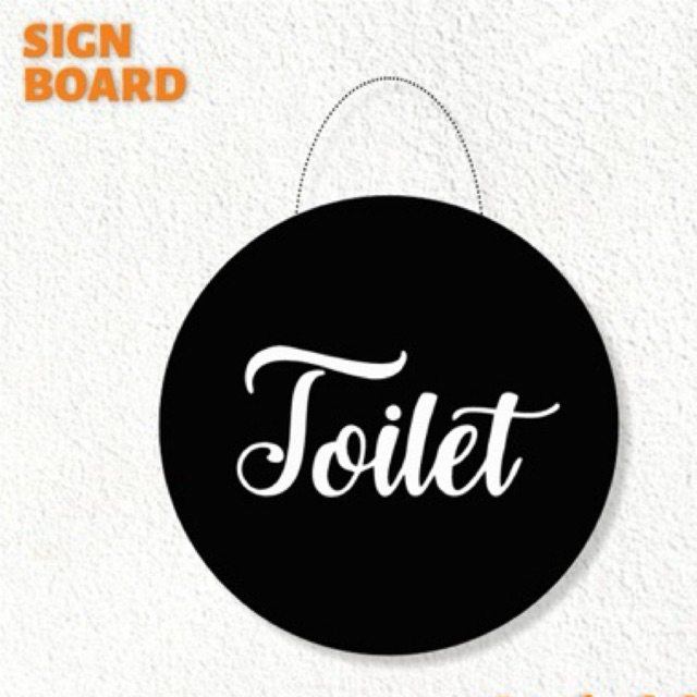 

sign akrilik toilet
