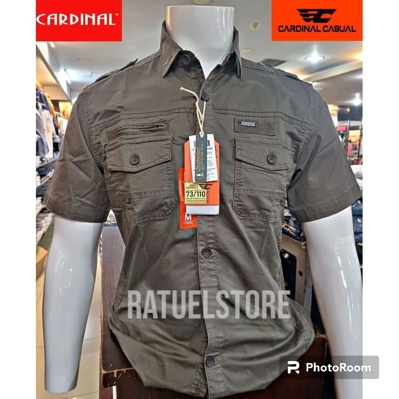 KEMEJA CARDINAL CASUAL PRIA 100% ORIGINAL