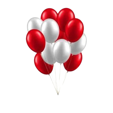Balon Latex METALIK Merah Putih / Balon Karet Merah Putih Metalik
