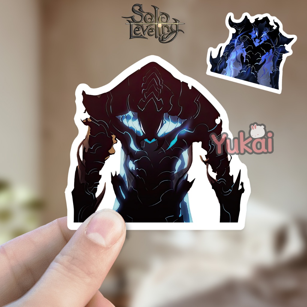 

Stiker Solo Leveling Premium, Beru, Sticker Anime Waterproof