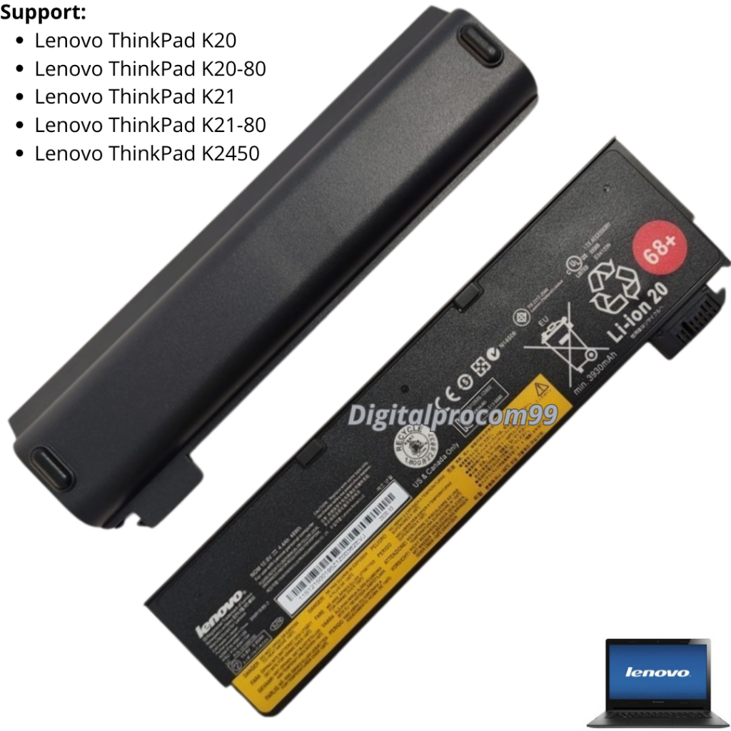 Baterai Lenovo ThinkPad K20 K20-80 K21 K21-80 K2450 battery new product