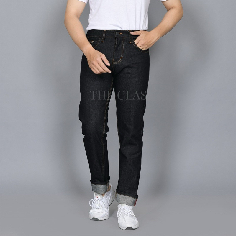 COD DENIM KAKU - CELANA JEANS PRIA RAW DENIM 15 OZ SHELLSTICK ZIGZAG RAW DENIM TERBARU - RAW DENIM K