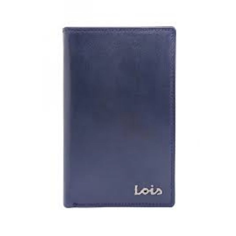 LWMT148E DOMPET KULIT LOIS ORIGINAL PRIA LIPAT PANJANG NAVY BIRU DONGKER KEREN