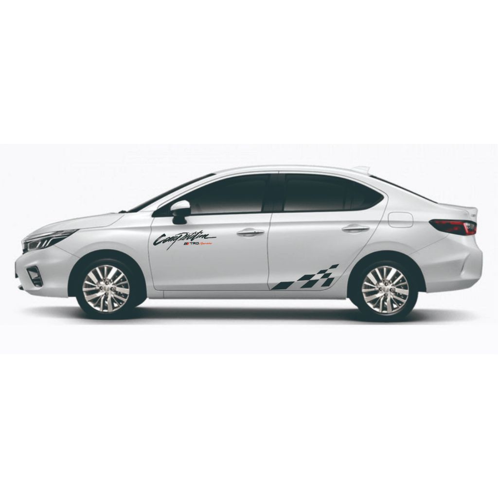 Stiker Cutting Mobil Honda city keren putih Lis Variasi corolla Vios sedan camry all new type