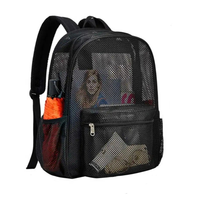 Backpack Jaring Kpop Ransel Jaring Transparan Tas Sekolah Kuliah Pria Wanita Murah