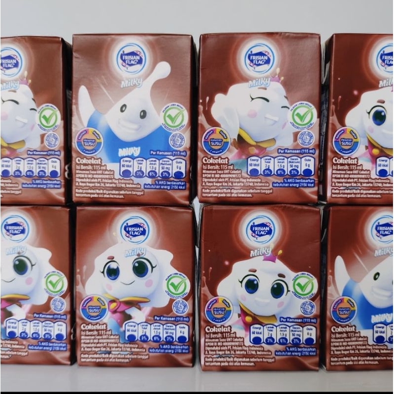 

SUSU KOTAK FRISIAN FLAG MILKY RASA COKLAT / STROBERI 115ml