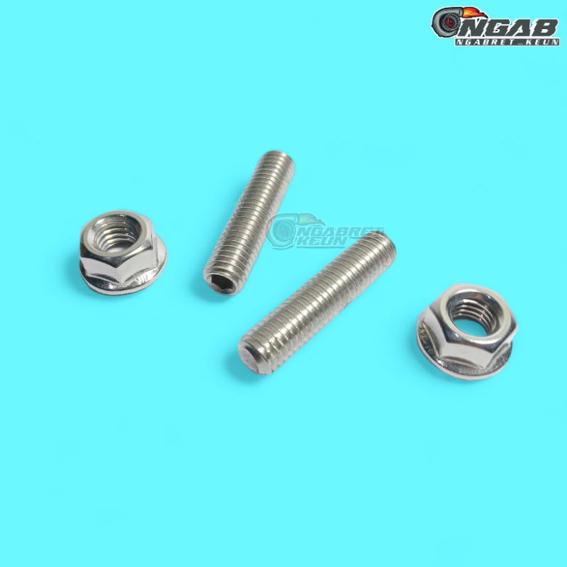 BAUT L STAINLESS TANAM KNALPOT SET MUR KNALPOT NMAX AEROX 155 MIO SPORTY SMILE