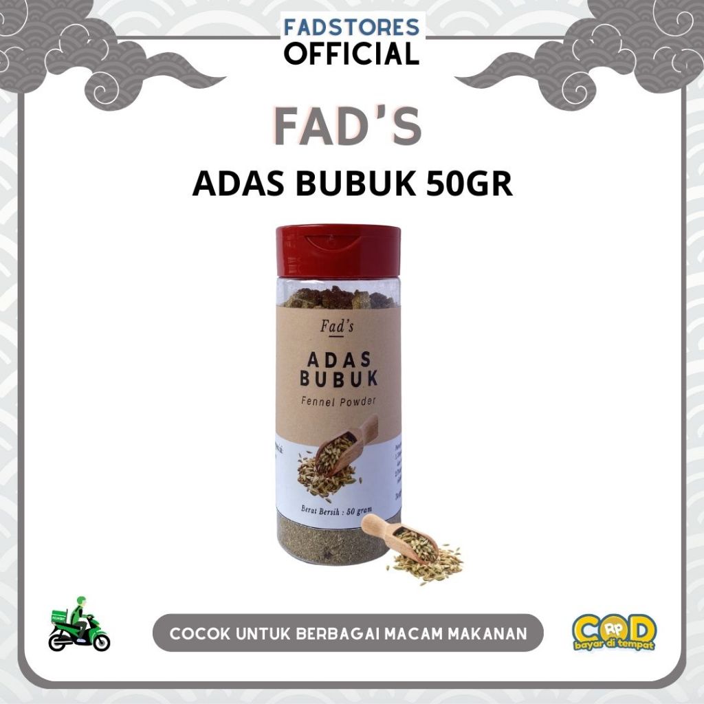 

[Kemasan Botol] Adas Bubuk 50gr - Fennel Powder 50gr - Fad's Rempah Bubuk - Rempah JSR