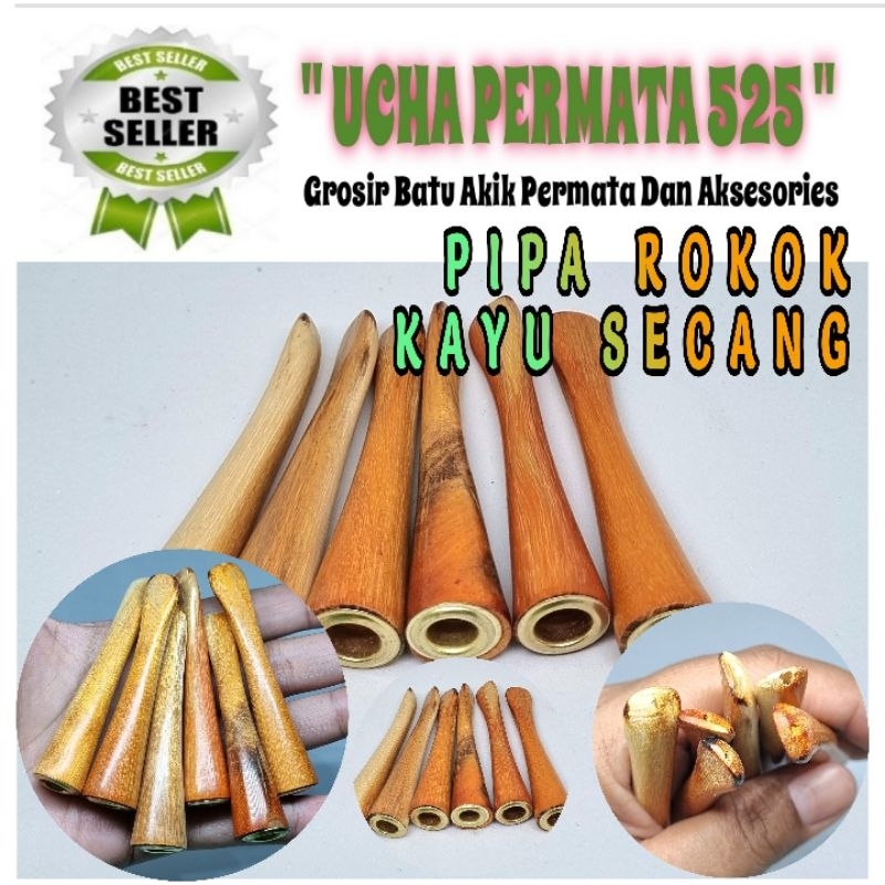 pipa kayu secang pendek 7cm / once kayu secang
